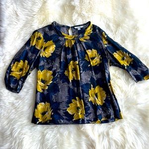 Silk Autumn Floral Boden Blouse